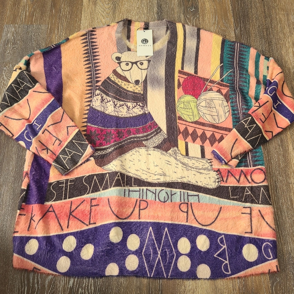 GUNEST Contemporary Super Soft Sweater Brand New with Tags Women's Size XL